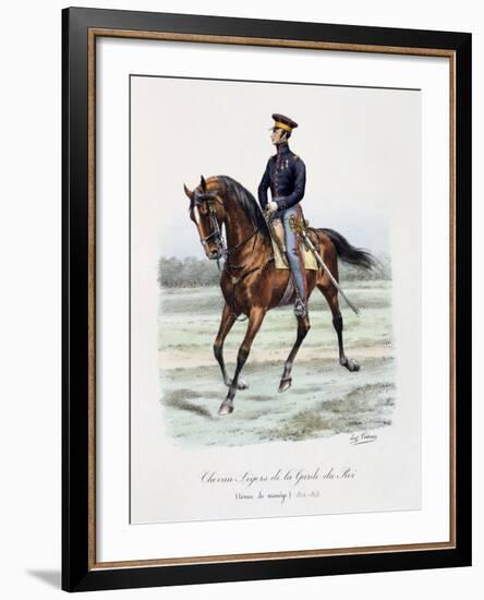 Chevau-Légers De La Garde Du Roi, Tenue De Manége, 1814-15-Eugene Titeux-Framed Giclee Print