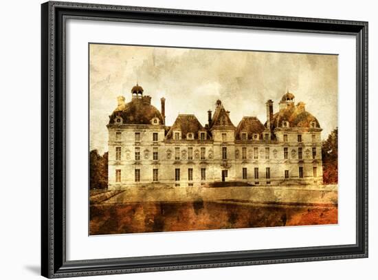 Cheverny Castle - Artwork In Painting Style-Maugli-l-Framed Art Print