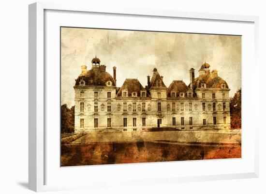 Cheverny Castle - Artwork In Painting Style-Maugli-l-Framed Art Print