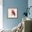 Cheveron Baby Red Bird II-Patricia Pinto-Framed Premium Giclee Print displayed on a wall