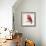 Cheveron Baby Red Bird II-Patricia Pinto-Framed Premium Giclee Print displayed on a wall