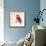 Cheveron Baby Red Bird II-Patricia Pinto-Framed Premium Giclee Print displayed on a wall