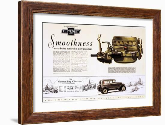 Chevrolet Ad, 1929-null-Framed Giclee Print