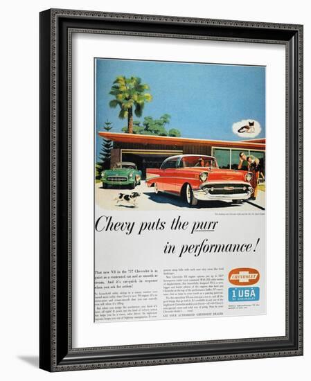 Chevrolet Ad, 1957-null-Framed Giclee Print