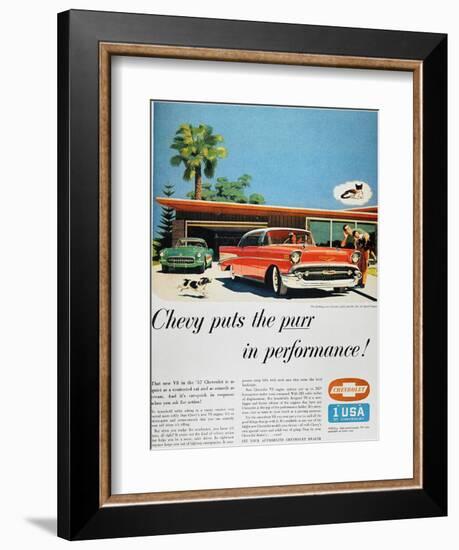 Chevrolet Ad, 1957-null-Framed Giclee Print