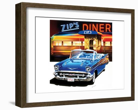 Chevrolet Bel Air '57-Graham Reynold-Framed Art Print