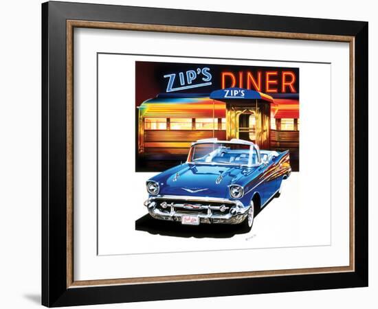 Chevrolet Bel Air '57-Graham Reynold-Framed Art Print