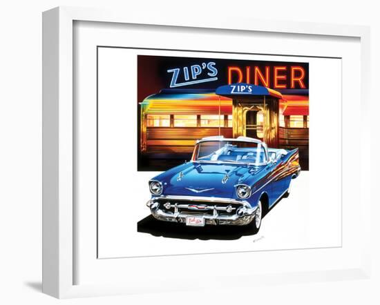 Chevrolet Bel Air '57-Graham Reynold-Framed Art Print