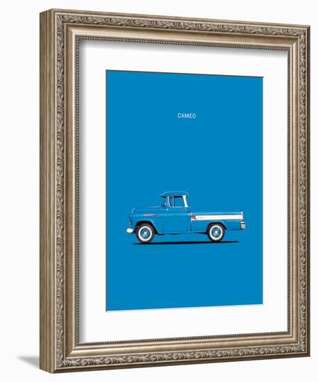 Chevrolet Cameo Pickup 1957 Bl-Mark Rogan-Framed Art Print