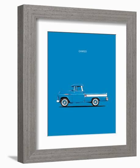 Chevrolet Cameo Pickup 1957 Bl-Mark Rogan-Framed Art Print