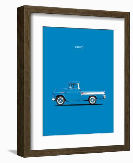 Chevrolet Cameo Pickup 1957 Bl-Mark Rogan-Framed Art Print