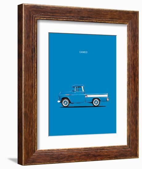 Chevrolet Cameo Pickup 1957 Bl-Mark Rogan-Framed Art Print