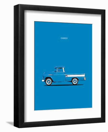 Chevrolet Cameo Pickup 1957 Bl-Mark Rogan-Framed Art Print