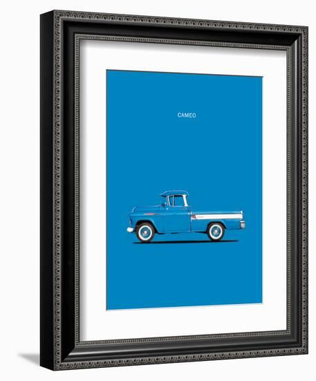 Chevrolet Cameo Pickup 1957 Bl-Mark Rogan-Framed Art Print