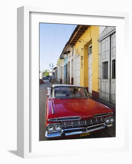 Chevrolet, Classic 1950S American Car, Trinidad, UNESCO World Heritage Site, Cuba-Christian Kober-Framed Photographic Print