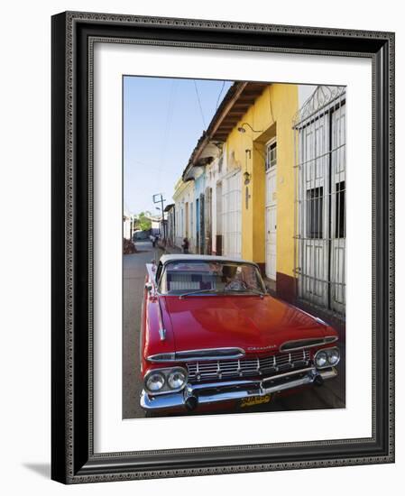 Chevrolet, Classic 1950S American Car, Trinidad, UNESCO World Heritage Site, Cuba-Christian Kober-Framed Photographic Print
