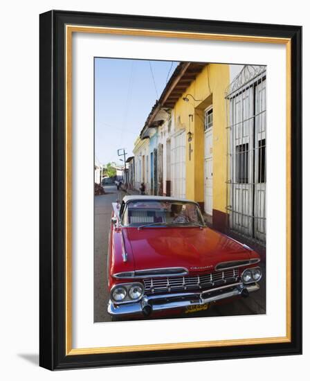 Chevrolet, Classic 1950S American Car, Trinidad, UNESCO World Heritage Site, Cuba-Christian Kober-Framed Photographic Print