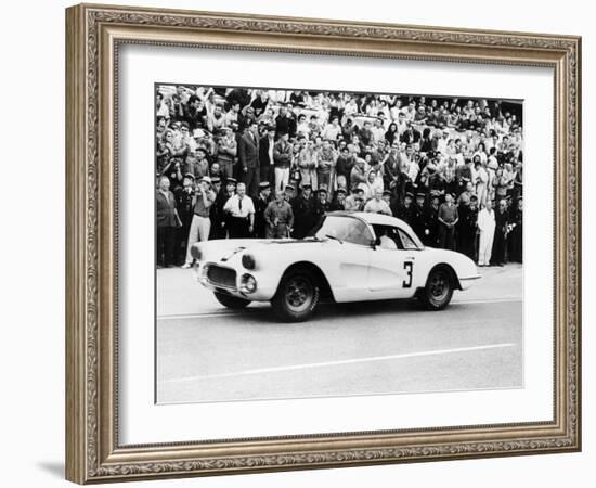 Chevrolet Corvette, Le Mans, France, 1960-null-Framed Photographic Print