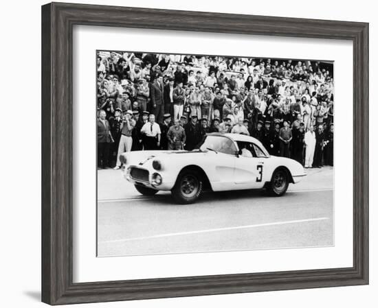 Chevrolet Corvette, Le Mans, France, 1960-null-Framed Photographic Print