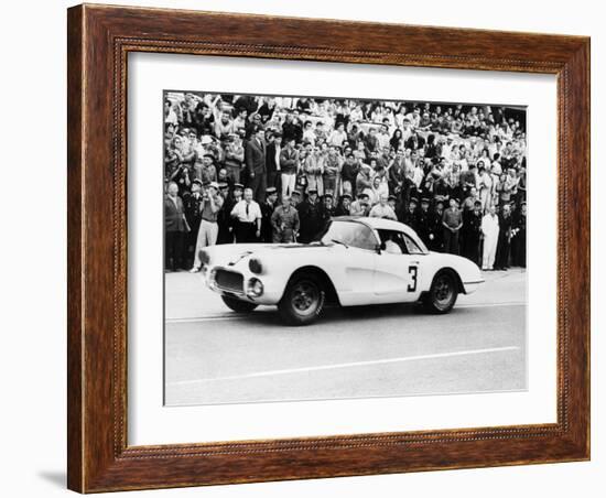 Chevrolet Corvette, Le Mans, France, 1960-null-Framed Photographic Print