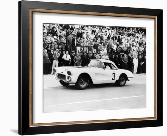 Chevrolet Corvette, Le Mans, France, 1960-null-Framed Photographic Print