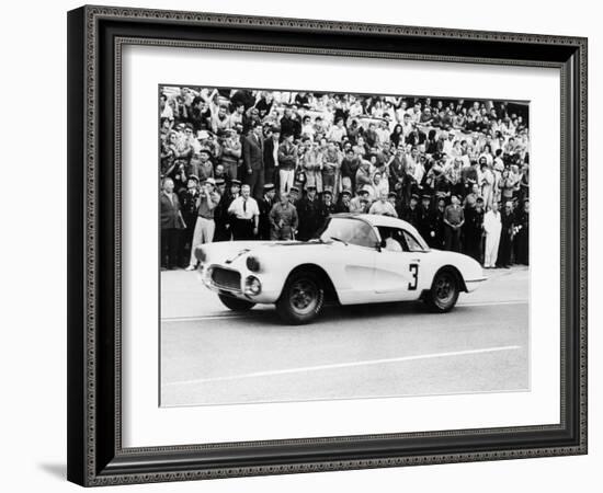 Chevrolet Corvette, Le Mans, France, 1960-null-Framed Photographic Print