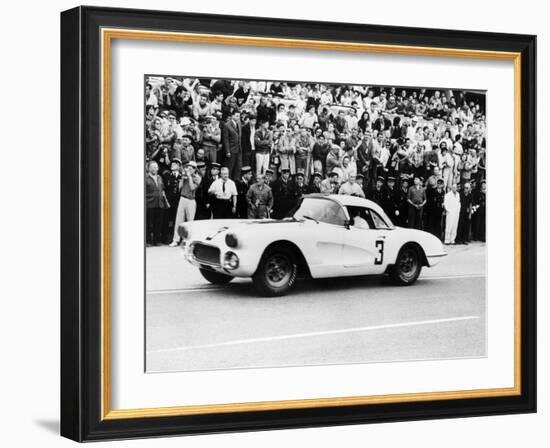 Chevrolet Corvette, Le Mans, France, 1960-null-Framed Photographic Print