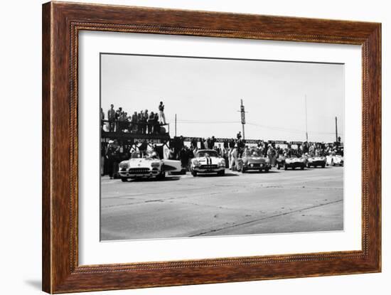 Chevrolet Corvettes at the Sebring 12-Hour Race, Florida, USA, 1958-null-Framed Photographic Print