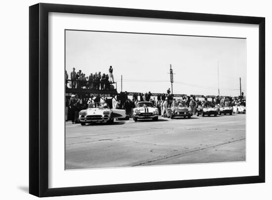 Chevrolet Corvettes at the Sebring 12-Hour Race, Florida, USA, 1958-null-Framed Photographic Print