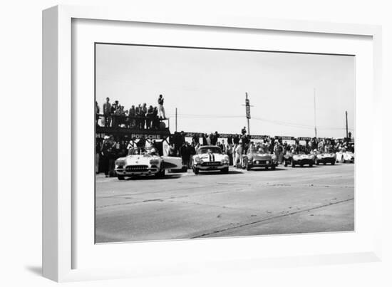 Chevrolet Corvettes at the Sebring 12-Hour Race, Florida, USA, 1958-null-Framed Photographic Print