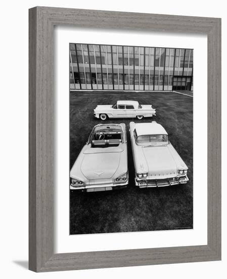 Chevrolet Impala and Lincoln Premiere, All New 1958 Cars-Andreas Feininger-Framed Photographic Print