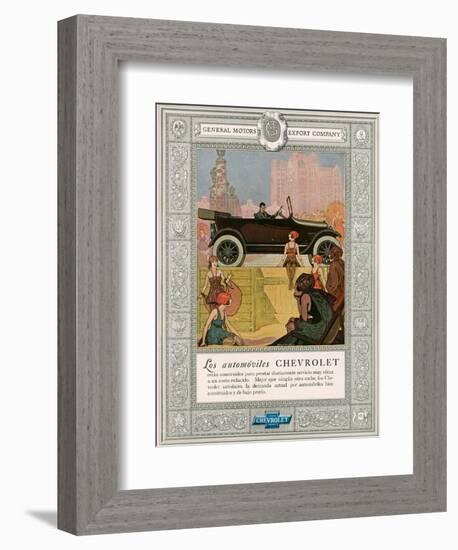 Chevrolet, Magazine Advertisement, USA, 1920-null-Framed Giclee Print