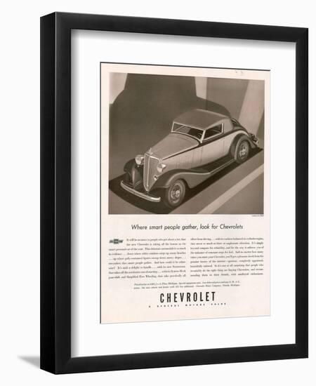 Chevrolet, Magazine Advertisement, USA, 1933-null-Framed Giclee Print