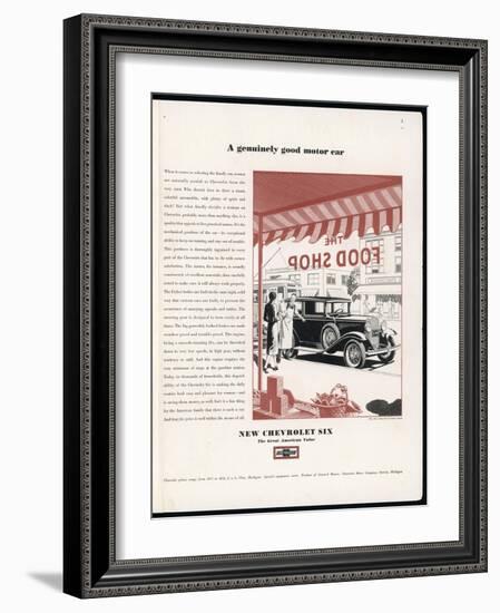 Chevrolet Six 1931-null-Framed Art Print