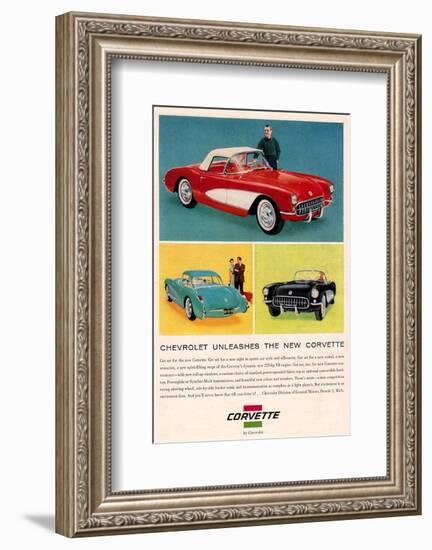 Chevrolet Unleashes Corvette-null-Framed Premium Giclee Print