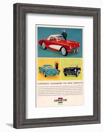 Chevrolet Unleashes Corvette-null-Framed Premium Giclee Print