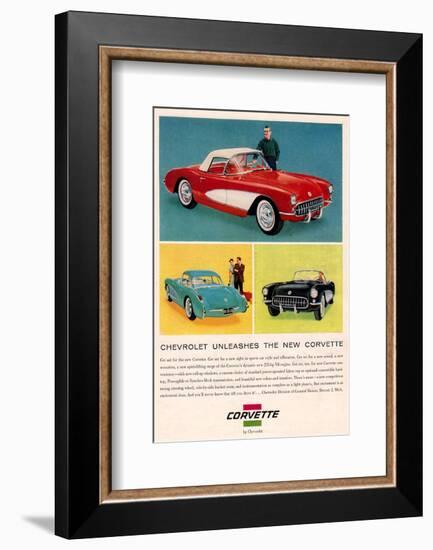 Chevrolet Unleashes Corvette-null-Framed Premium Giclee Print