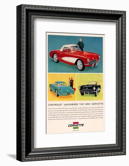 Chevrolet Unleashes Corvette-null-Framed Premium Giclee Print