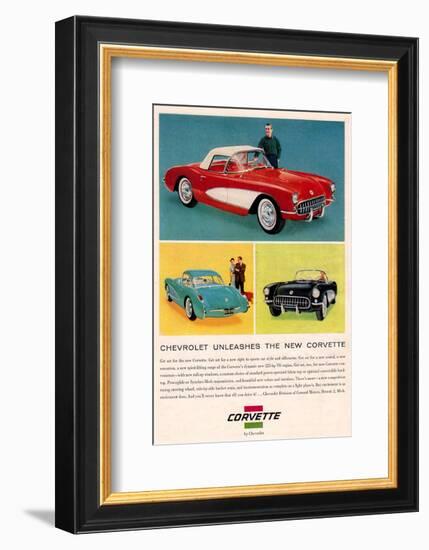 Chevrolet Unleashes Corvette-null-Framed Premium Giclee Print