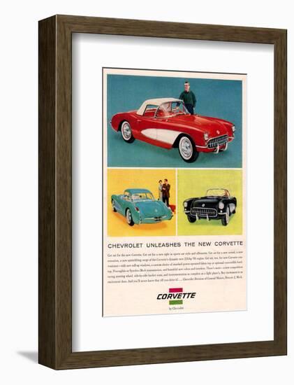 Chevrolet Unleashes Corvette-null-Framed Premium Giclee Print