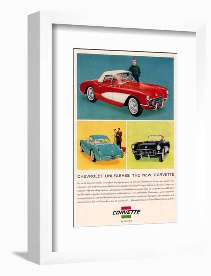 Chevrolet Unleashes Corvette-null-Framed Art Print