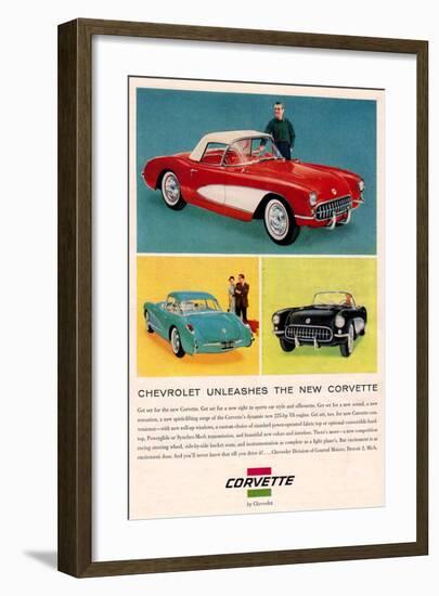 Chevrolet Unleashes Corvette-null-Framed Art Print