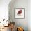 Chevron Baby Red Bird I-Patricia Pinto-Framed Premium Giclee Print displayed on a wall