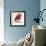 Chevron Baby Red Bird I-Patricia Pinto-Framed Premium Giclee Print displayed on a wall