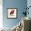Chevron Baby Red Bird I-Patricia Pinto-Framed Premium Giclee Print displayed on a wall