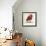 Chevron Baby Red Bird I-Patricia Pinto-Framed Premium Giclee Print displayed on a wall