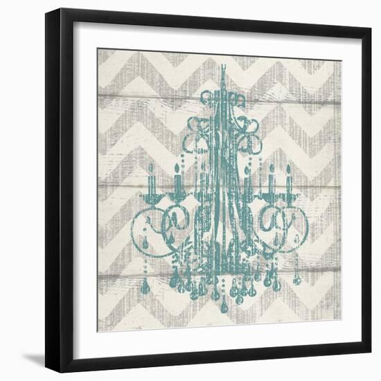 Chevron Chandelier I-Piper Ballantyne-Framed Art Print