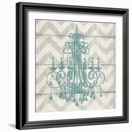 Chevron Chandelier I-Piper Ballantyne-Framed Art Print