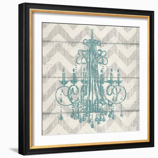 Chevron Chandelier I-Piper Ballantyne-Framed Art Print