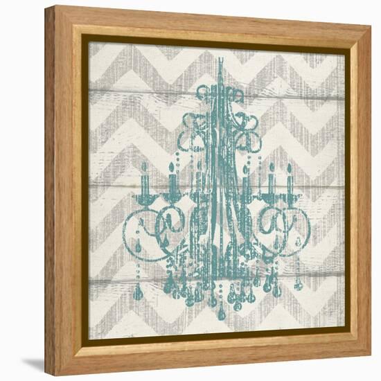 Chevron Chandelier I-Piper Ballantyne-Framed Stretched Canvas